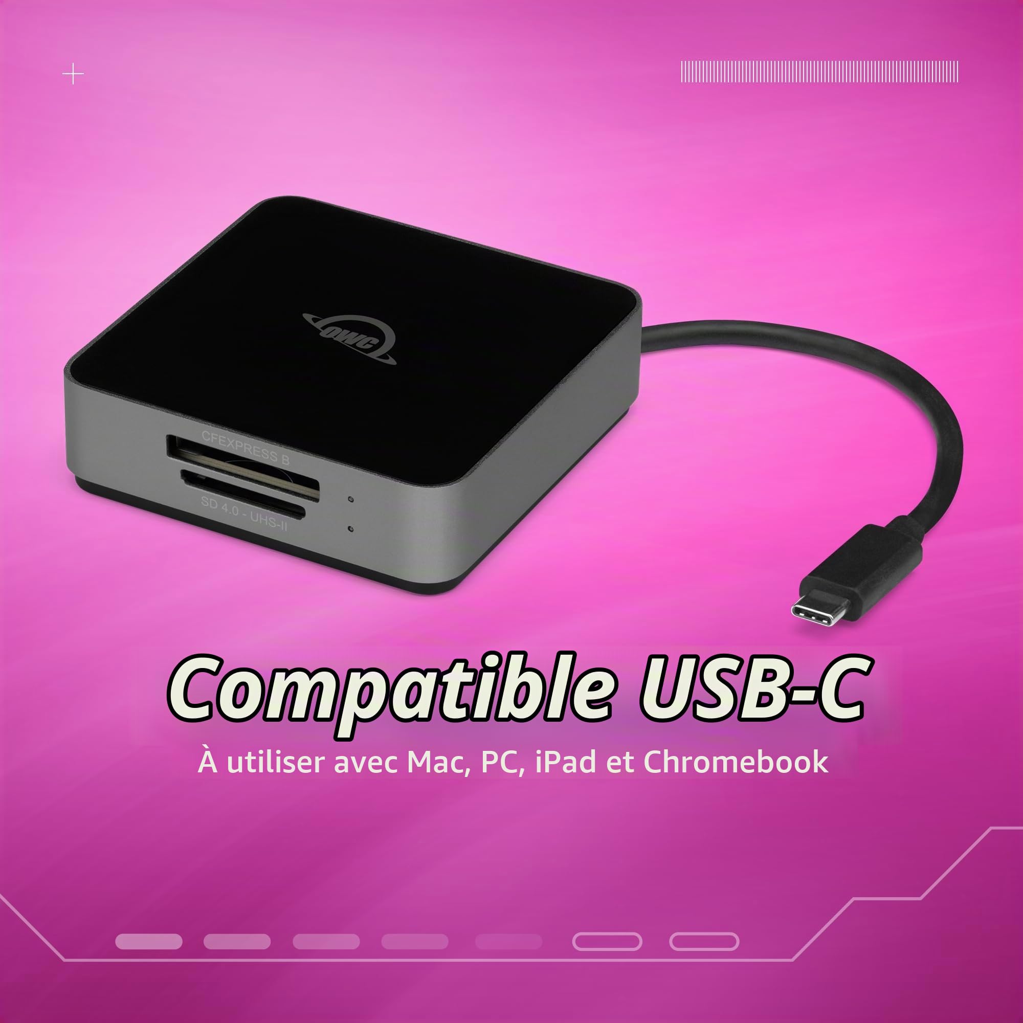 OWC USB-C Dual-Slot CFexpressTy.B Reader OWCTCCFXBSDRDR