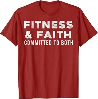 Fitness Training Christian Faith Personal Trainer Gym Addict T-Shirt