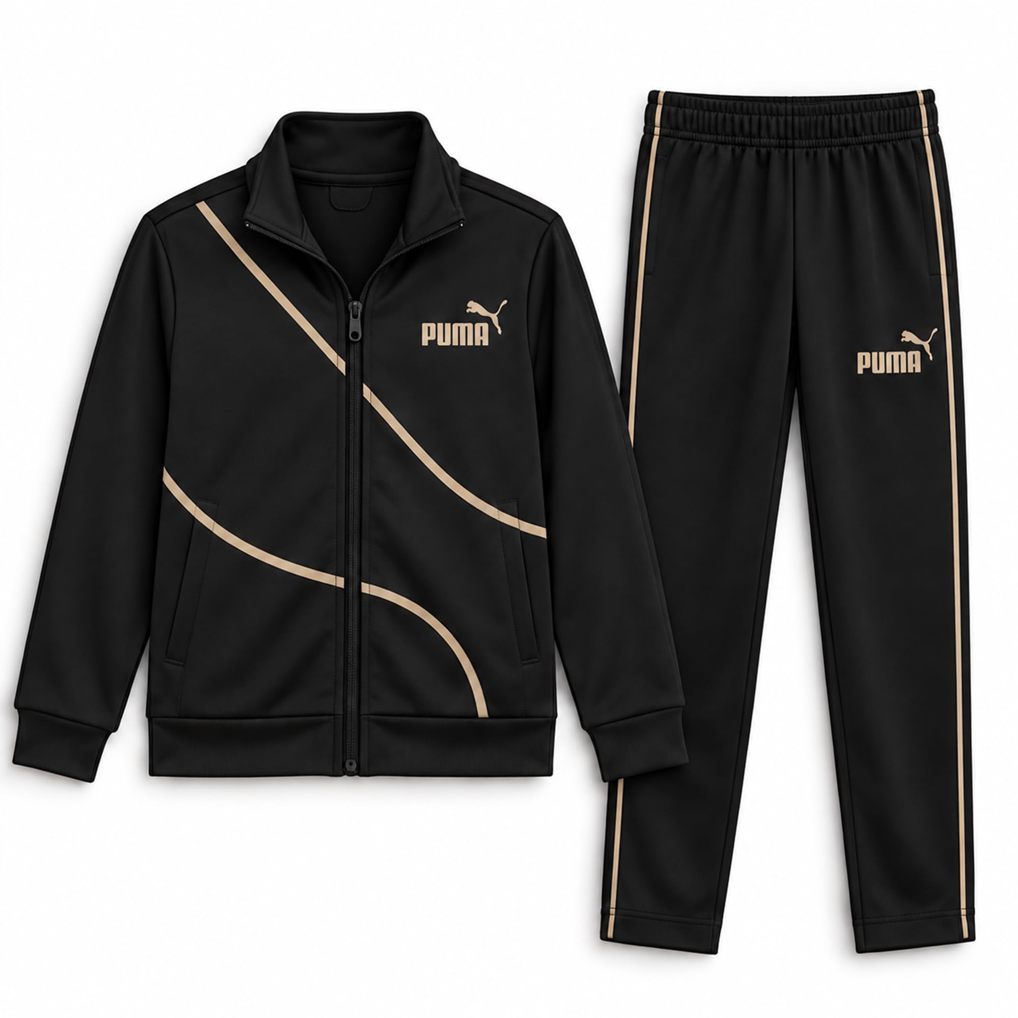 Boys 2 Piece Active Tricot Zip Jacket & Jogger Pants Set (Sizes 8-16)
