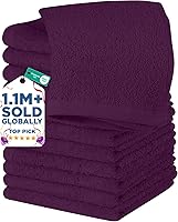 Vista 138 de DAN RIVER Paquete de 6 toallas de mano de alta calidad (16 x 28 pulgadas), 100% algodón, ultra suaves, ligeras, altamente absorbentes, para baño