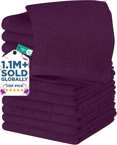 Miniatura 134 de DAN RIVER Paquete de 24 paños para ducha [12x12] - Paños de 100% algodón, paños de baño de franela de calidad premium para el baño, paños altamente