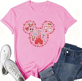 Magical Shirt for Women Magic Kingdom Tshirt Family Holiday Vacation Shirt | Castle Animal Graphic Tee Summer Short Sleeve Top