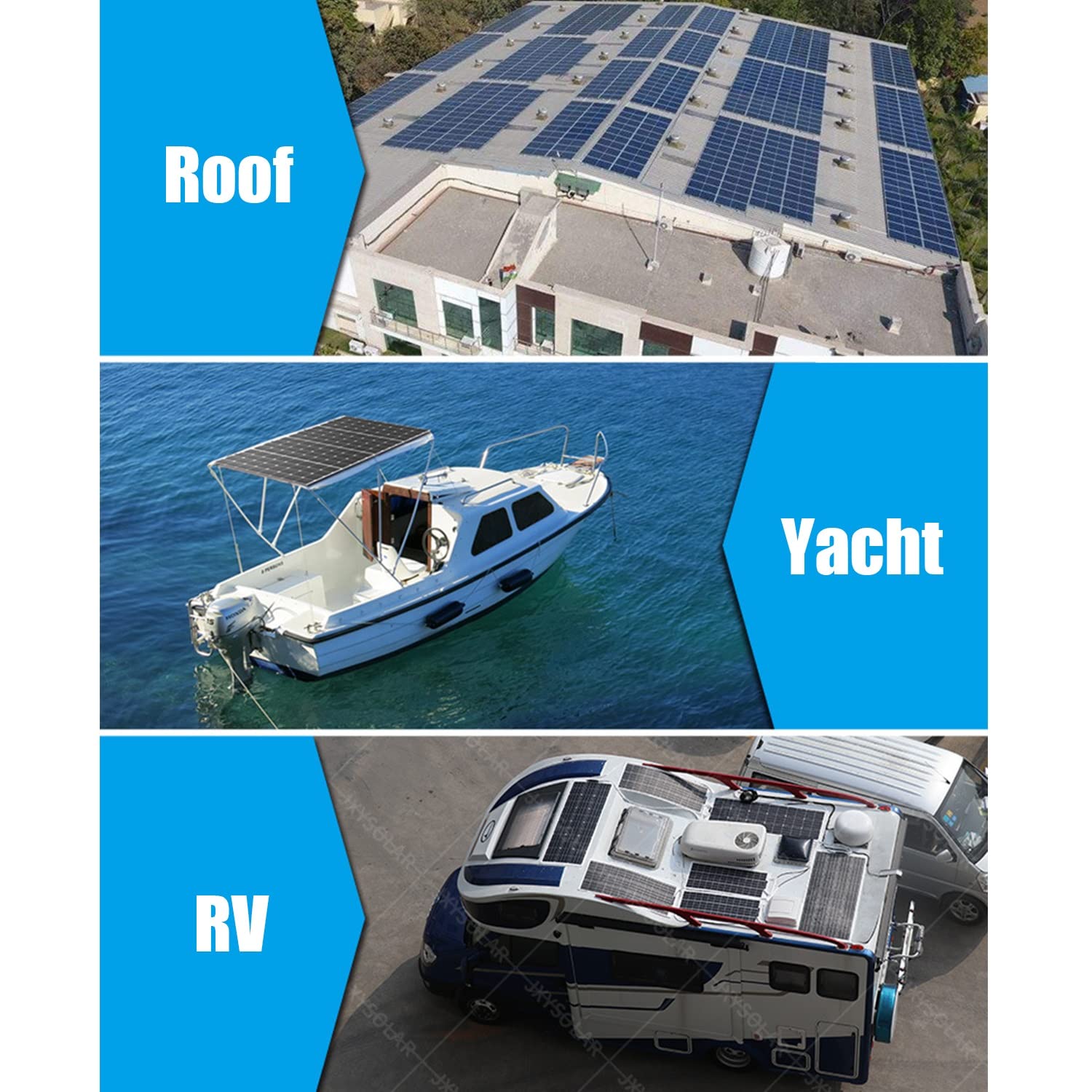 Panneau Solaire ETFE 2pcs 100W monocristallin Pliable - 200 Watts Semi-Flexible Mono Panneaux solaires Chargeur Hors réseau pour Camping-Car Bateau Cabine Van Voiture Surfaces inégales