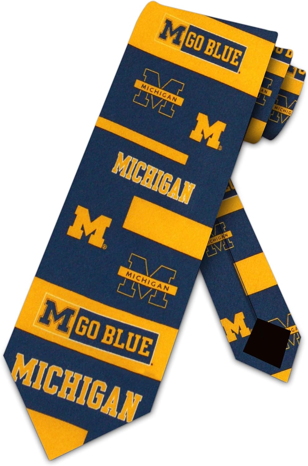 Eagles Wings Michigan Ties Mens College Wolverines Sports Necktie