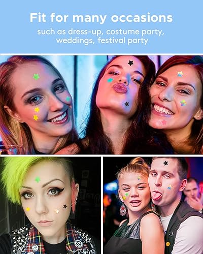 Miniatura 7 de LitBear Parches de espinillas - Parches hidrocoloides de corazón y estrella con árbol de té y aceite de caléndula, bonitos parches para espinillas