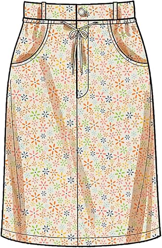 Miniatura 5 de New Look Misses' - Kit de patrón de costura de falda estilo vaquero, código N6703, tallas 6-8-10-12-14-16-18, multicolor