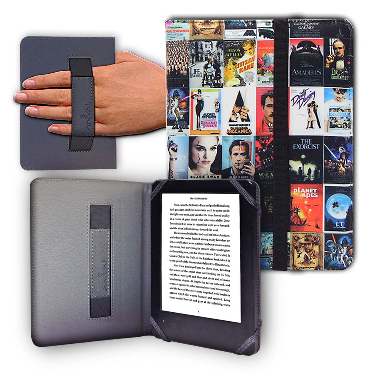 Funda para Libro electrónico eReader eBook de 6 Pulgadas - Kobo, Woxter, Tagus, BQ, Energy, SPC, Inves, Papyre, Wolder, Nolim - 6" Universal - elástico (173) — view 19