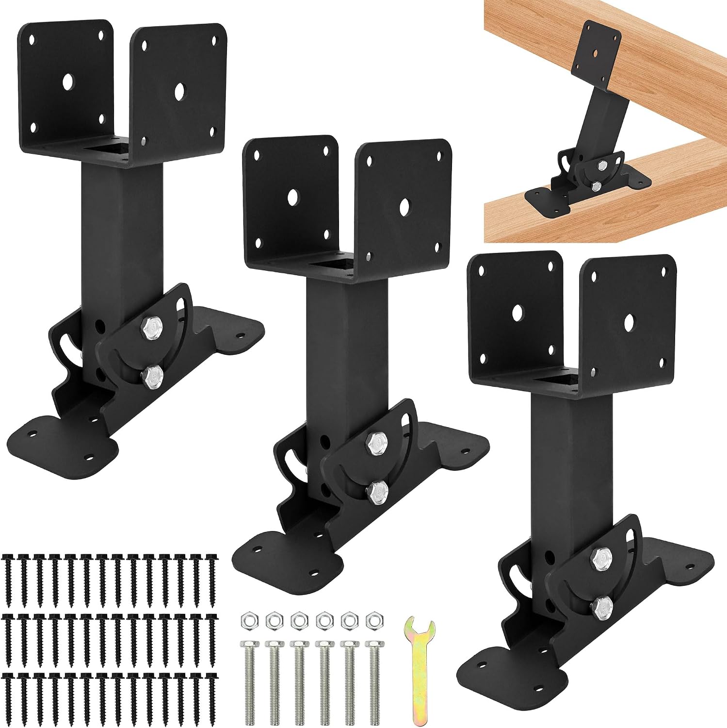 Bracket Support For Riser Amazon.com: awliye 3 Pcs Roof Riser Brackets Kit, Pergola Support ...