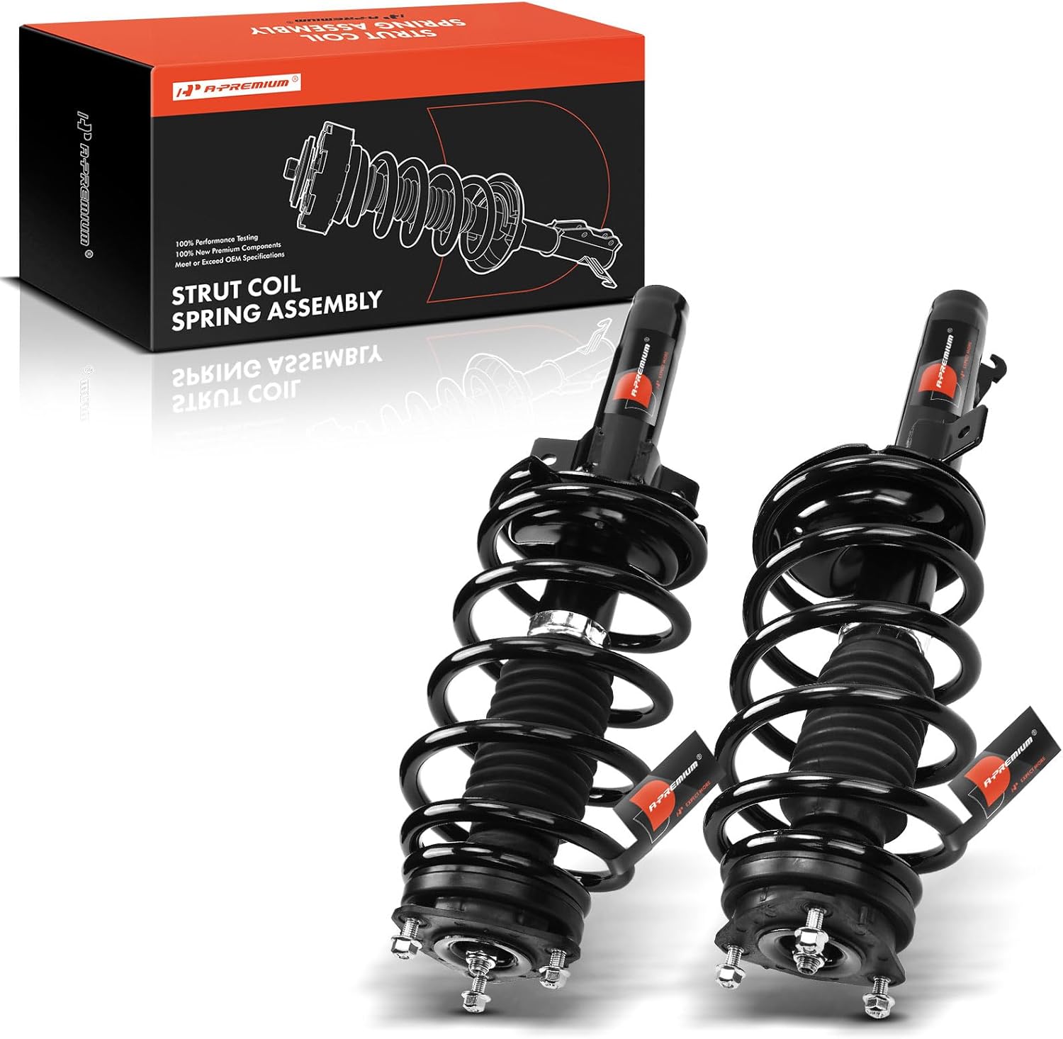 A-Premium Front Complete Strut & Coil Spring Assembly Compatible with Ford Transit Connect 2010 2011 2012 2013, 2-PC Set