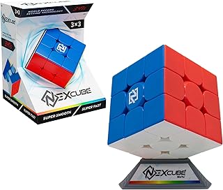 Comprar Nexcube 3x3 Clasico, El Cubo para Speedcubers. Máxima Velocidad. Sin Pegatinas. con posicionamiento preciso y Sistema de Doble Ajuste, Multicolor (64559901)