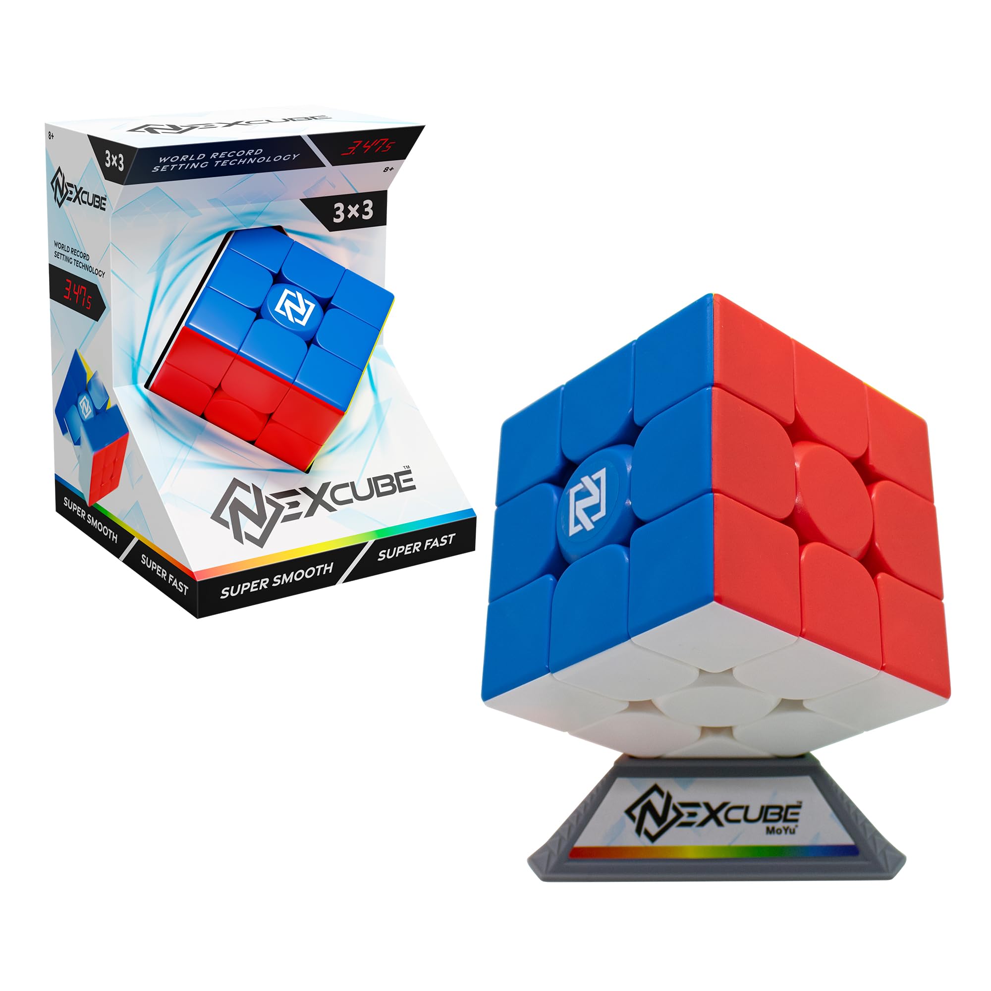 Bizak Nexcube 3x3 Clasico, The Cube for Speedcubers. Maximum Speed. Stickerless. with Precise Positioning and Double Adjustment System, Multicolor (64559901)
