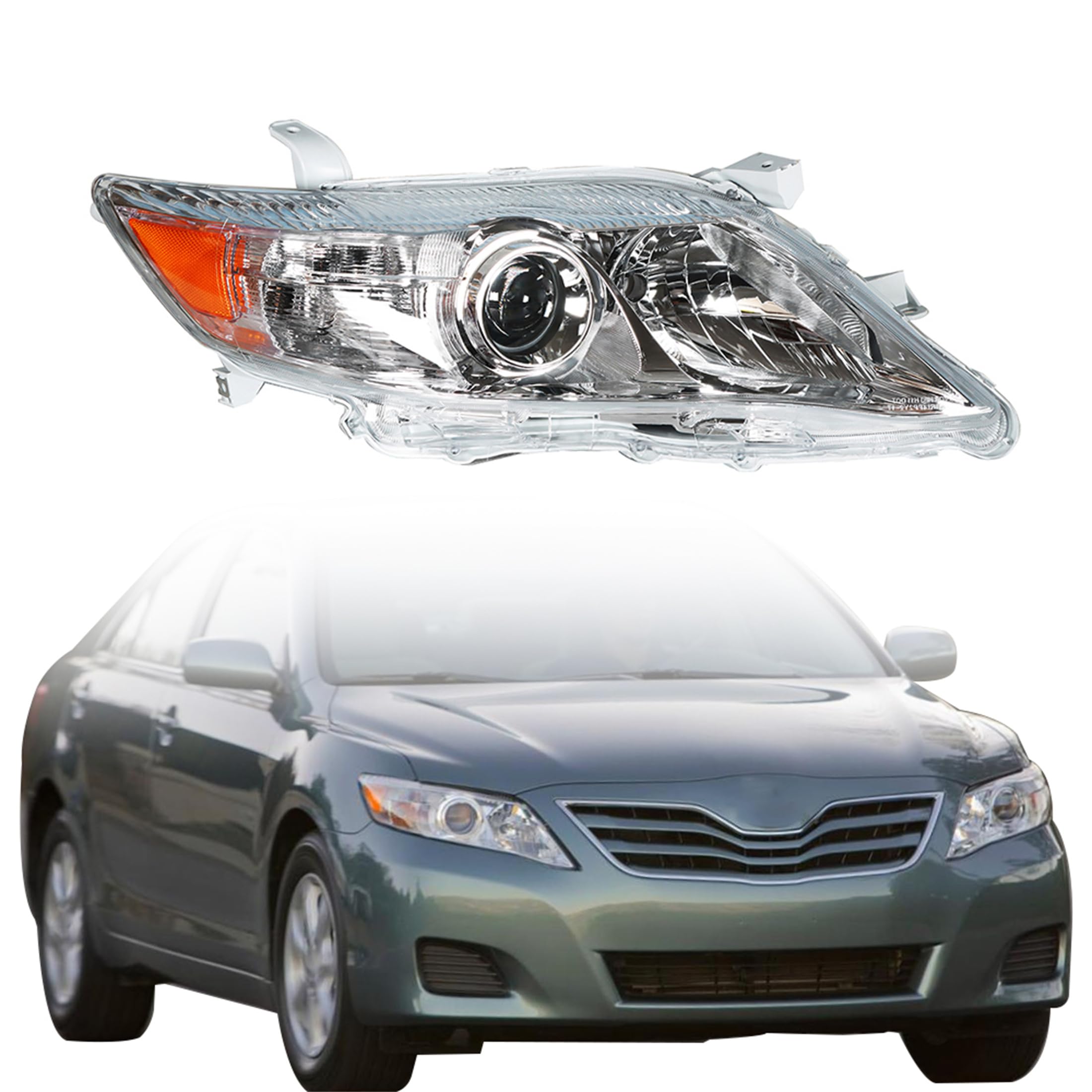 Replacement for Toyota Camry 2010-2011 Headlight Assembly Projector Right Side RH
