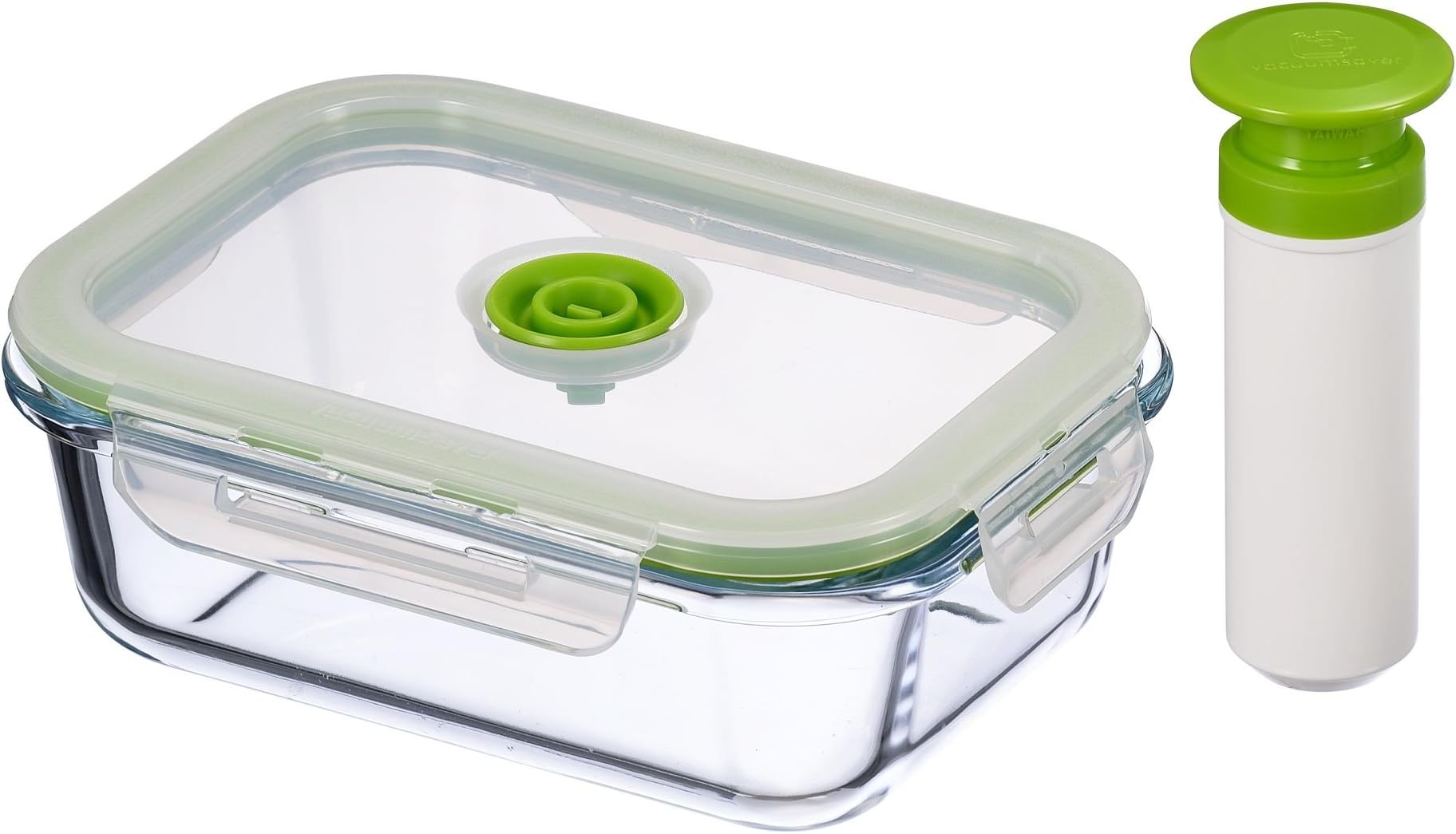 Vacuumsaver Bro, Borosilicate 1 A640 Vacuum Container with Pump – Boroseal Glass, 640 ml