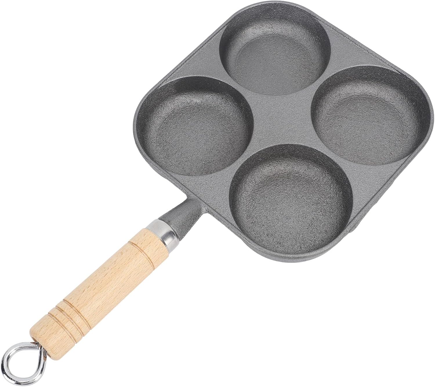 4 Cups Nonstick Egg Frying Pan, Egg Pan for Breakfast, Egg Burgers, Vegetable Patties, Pancakes, Nonstick Cookware Suitable for Gas Stoves, Induction Cookers