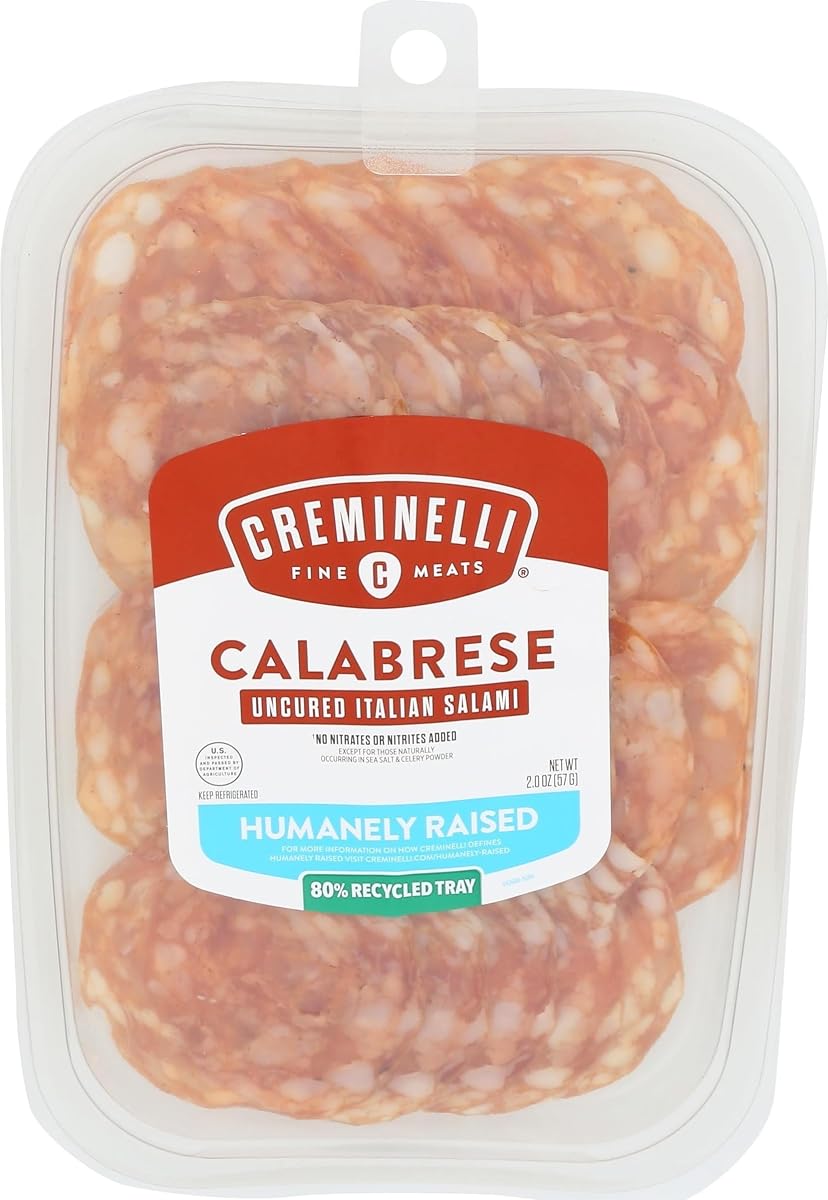 Creminelli - Italian Artisan Handcrafted Fine Meats, Sliced Calabrese Salami, 2.0 Ounce