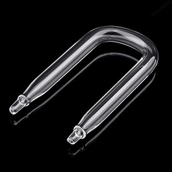WEAVERBIRD U Shape CO2 Diffuser Aquarium Fish Tank Spacing 0.59" 15mm Carbon Dioxide Regulator Check Glass Tube