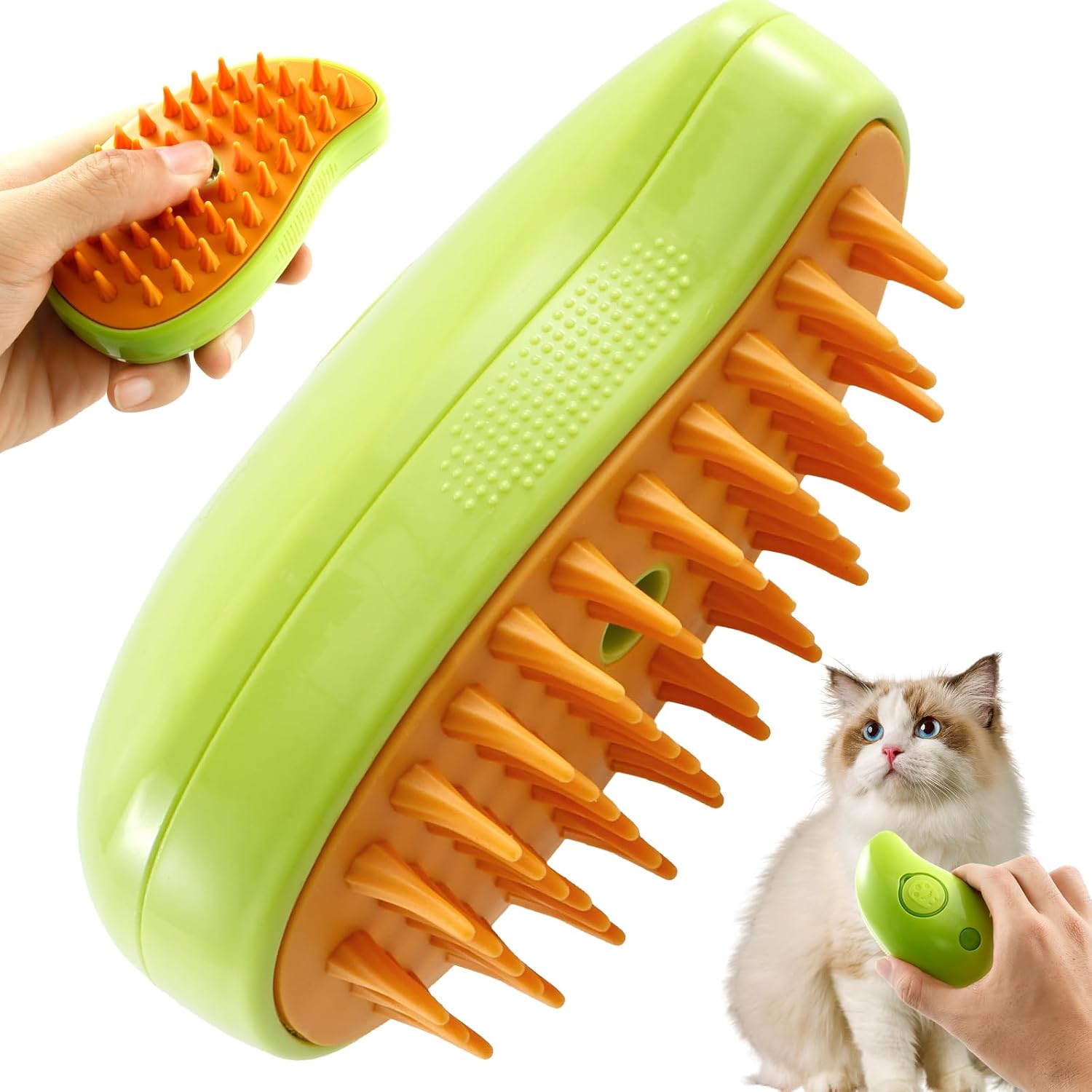 Spray Cat Brush for Shedding 3 in 1 Cat Steamy Brush with Water Tank