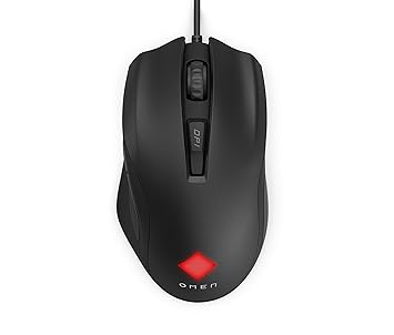 HP OMEN USB Vector Essential Gaming Mouse with Lightweight Ergonomic Design and RGB Lighting OMEN Command Center Software (8BC52AA#ABL)