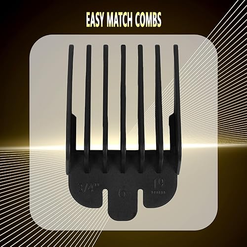 Miniatura 8 de VanEdwin Cortapelos profesionales resistentes para hombres, sensación premium, textura y agarre, cortapelos inalámbricos para peluqueros,