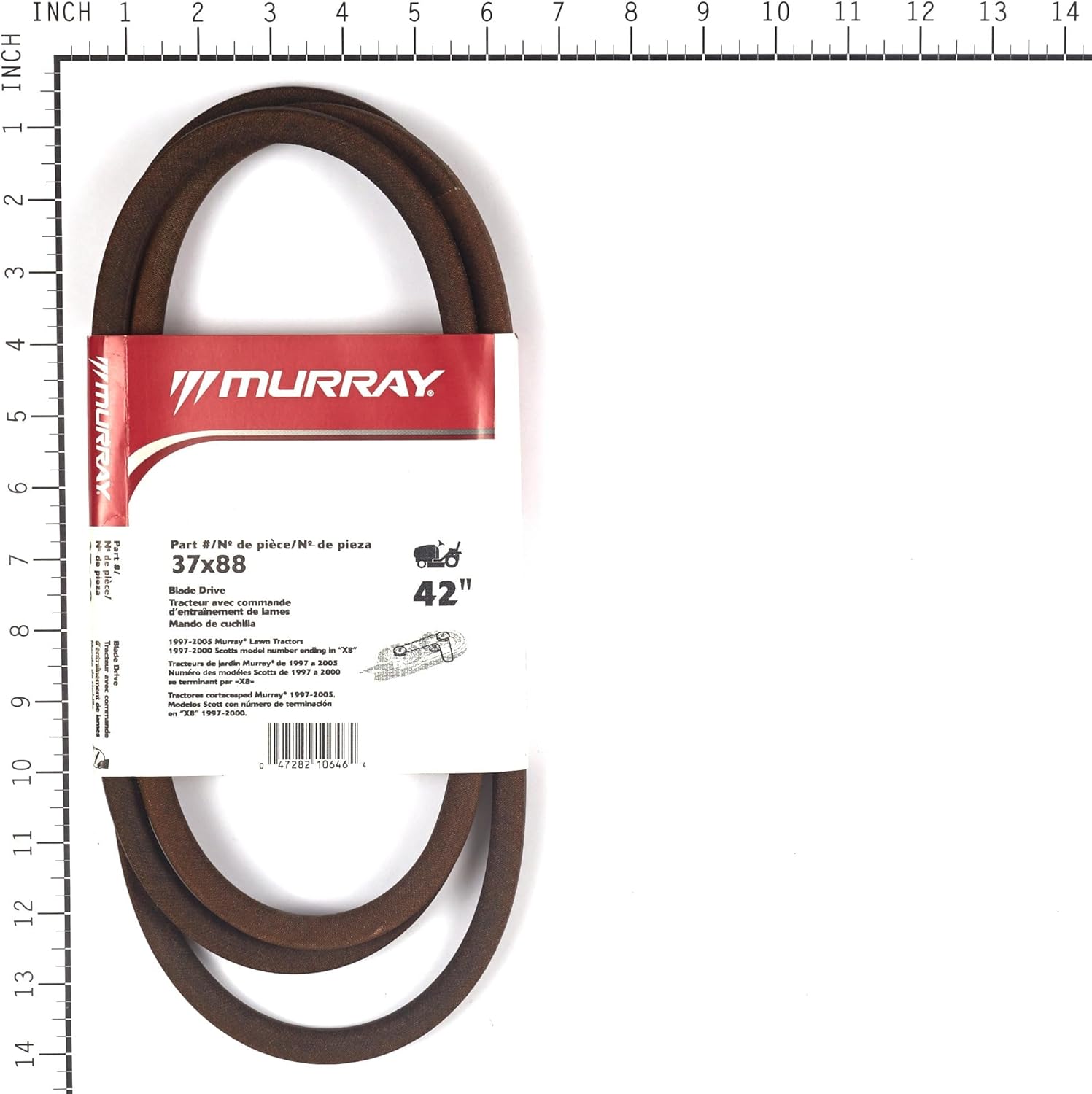 Murray 42 Lawn Mower Blade Belt '97 & Up 37X88MA