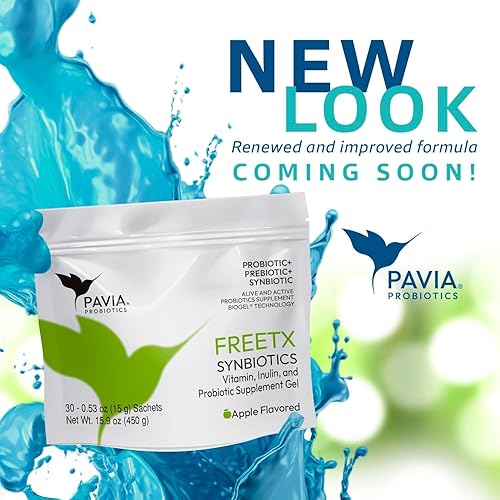 Miniatura 2 de Pavia  Probióticos para la salud digestiva  Probióticos frescos para mujeres, hombres y niños  Gel  Variatoins de sabor (30 sobres, FREETX)