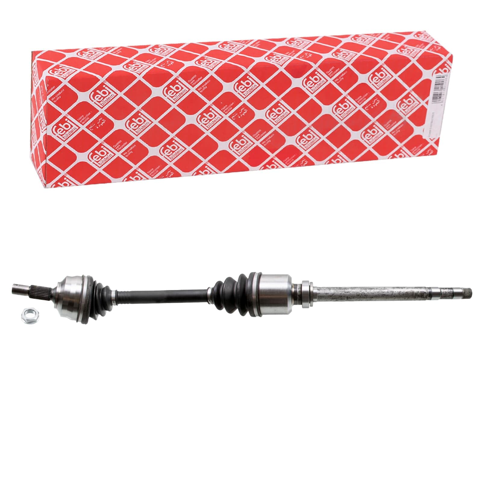 Semiasse Anteriore Destro FEBI BILSTEIN 182886 – Dentatura Lato Ruota 28, Lato Differenziale 37, Lunghezza 972 Mm, Con Dado M24x1,5, Per Varie Peugeot E Citroën - copertina