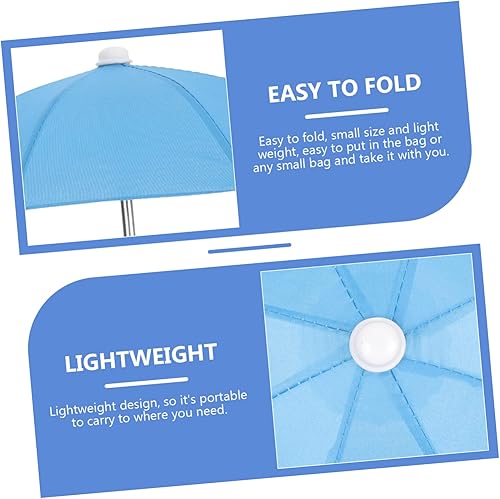 Miniatura 6 de Hemobllo Paraguas de teléfono de ciclismo, mini paraguas para teléfono celular, paraguas para teléfono celular, sombrilla portátil para teléfono al