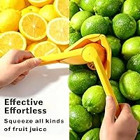 Vista 4 de Exprimidor de limón, eficaz para exprimir jugo, fácil de usar, muy resistente, exprimidor de limón, exprimidor de lima, exprimidor de cítricos