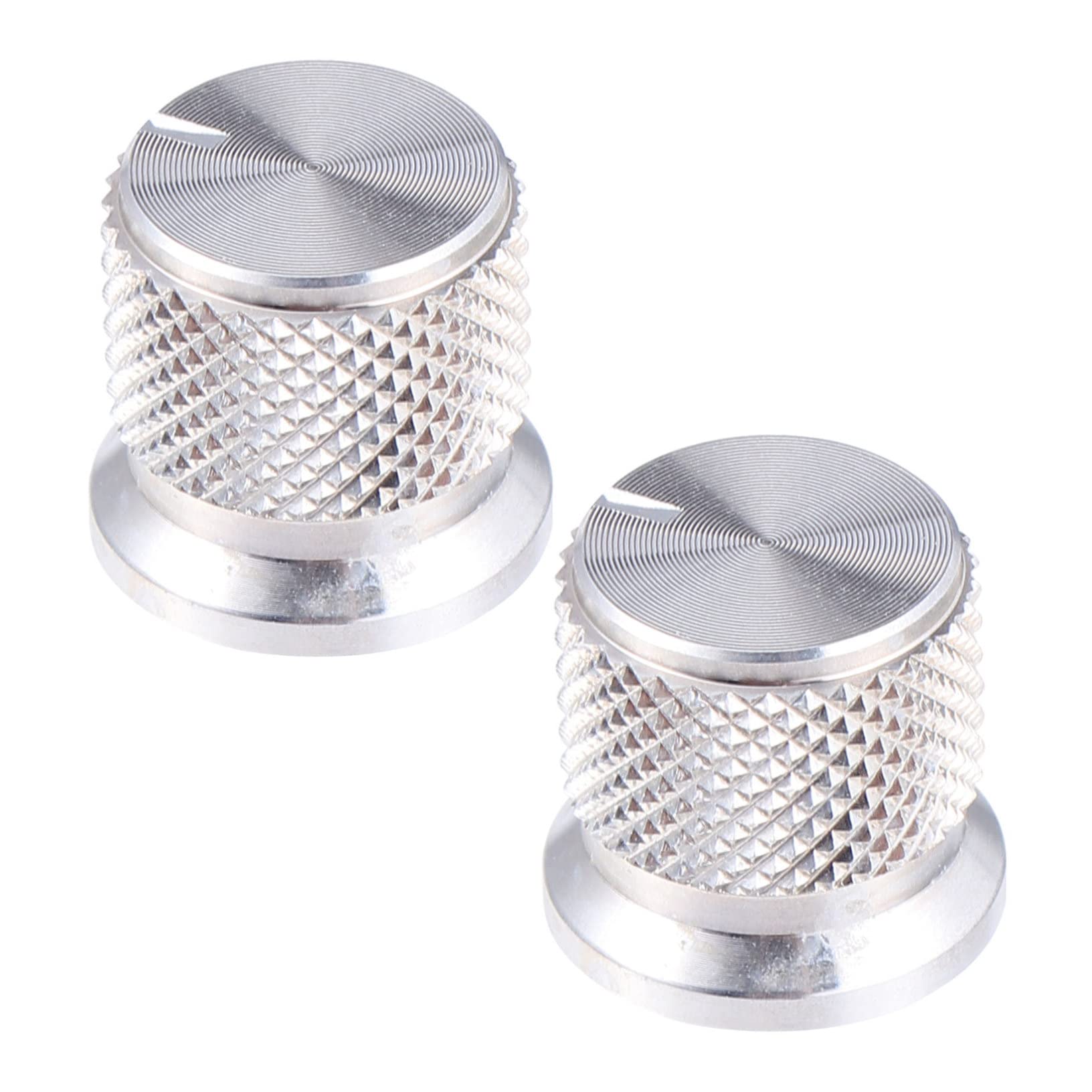 ifundom 2 Pcs Bass Guitar Volume Knobs Guitar Tuner Buttons Knurled Barrel Control Knobs