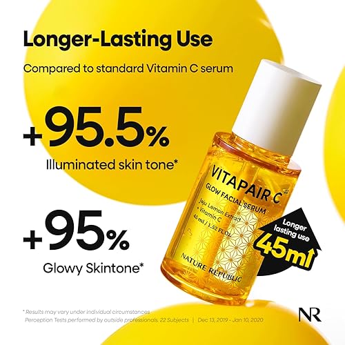 Miniatura 2 de Nature Republic Vitapair C Glow - Suero facial con vitamina para el cuidado de la piel, productos faciales coreanos para belleza hidratante, crema