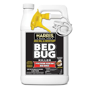 Harris Toughest Bed Bug Killer, Liquid Spray with Odorless and Non-Staining Extended Residual Kill Formula Gallon