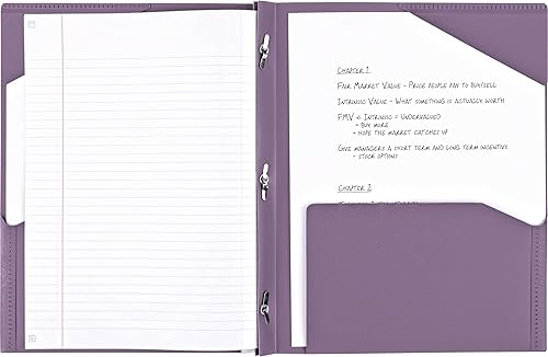 Miniatura 7 de Five Star Carpetas de 2 bolsillos con cierres de punta, carpeta que se mantiene en su lugar, carpetas con bolsillos, color seleccionado para ti, 1