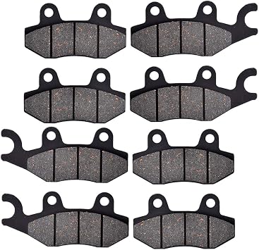 Motorcycle Front Rear Brake Pads Organic Disc Brake Disks For HISUN SIDE X SIDE 1000 Strike Crew 2015-2016