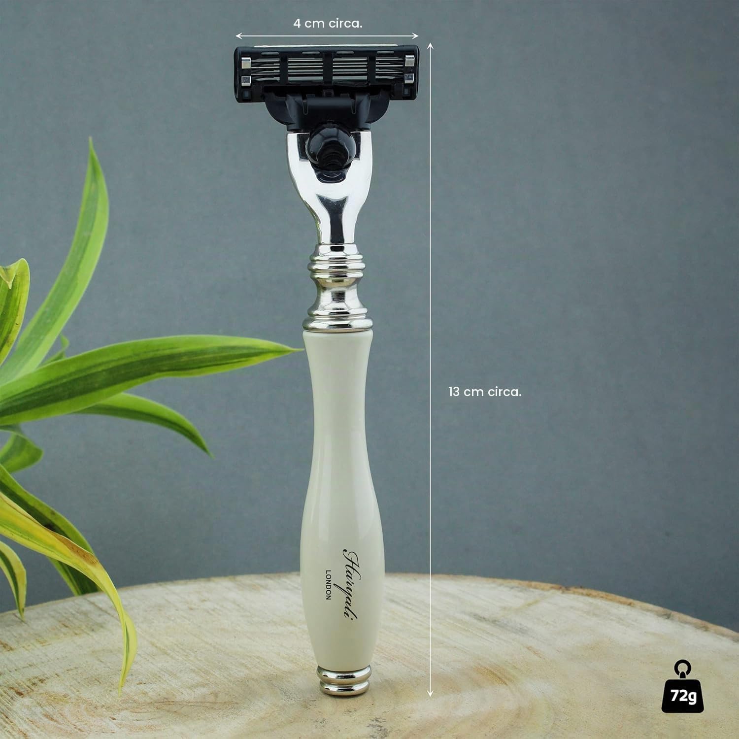 Uomo Depilazione Rasatura Kit Tasso Capelli Pennello da Barba & 3 Design Rasoio da Uomo Natale Regalo Natalizio con Viaggio Depilazione Custodia
