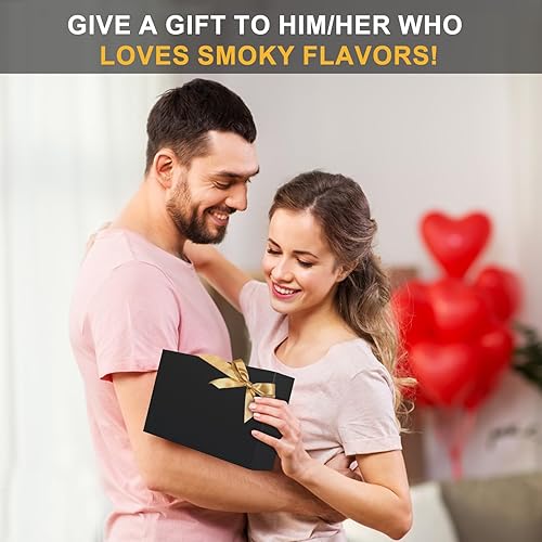 Miniatura 6 de Chips de madera ahumada con sabores de nogal, chips de ahumador de cóctel para whisky, pistola de ahumar, bolsa de 5.29 onzas