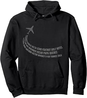 Phonetic Alphabet | Pilot Airplane Pullover Hoodie