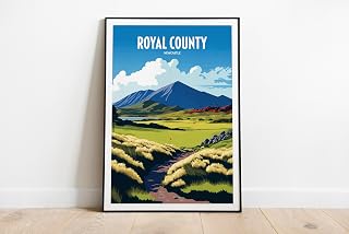 Royal County Down, Northern Ireland, Golf Poster Golf Decor Mourne Mountains Course | Decor Poster Course Print Wall Nature Picture Art Photo,345