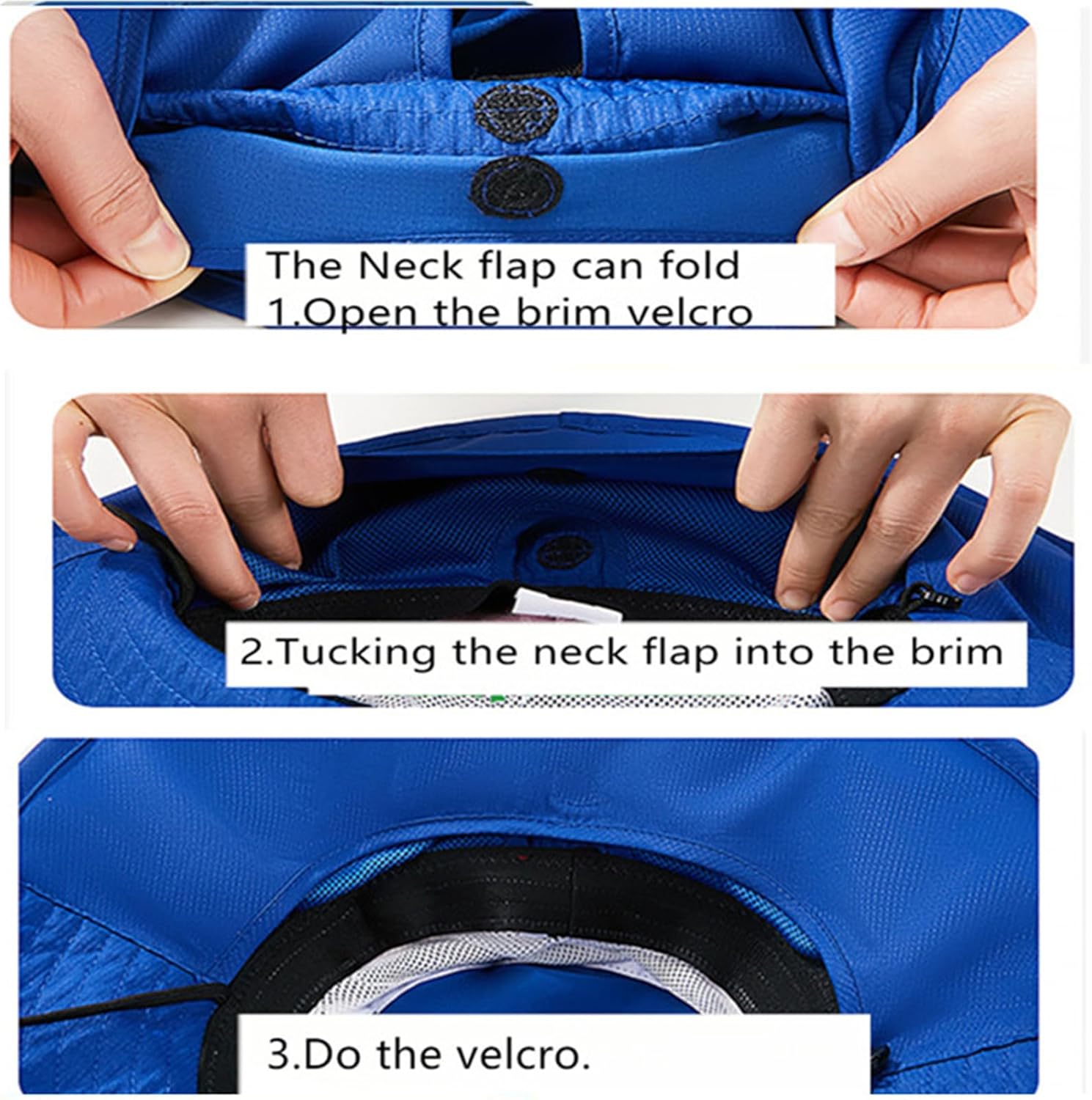 Summer Kids Sun Hat Adjustable Boys Grils Fishing Hat Breathable Protection Outdoor Beach Hat with Neck Flap 2-8Years Old - Image 6