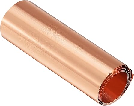 uxcell Copper Plate Rolls 1000mm x 100mm x 0.02mm Metal Foil Plate Superior Copper Metal Foil Plate for Crafts, Crafts, Crafts, Electrical Repairs, DIY Projects