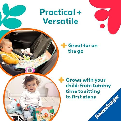 Miniatura 5 de Ravensburger Play+ Estación de actividad 3 en 1 Tummy Time - Rhino  Alfombra de juego interactiva  Fomenta las habilidades motoras y la exploración