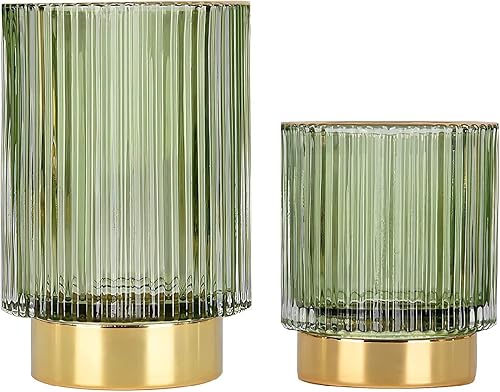 YIZUNNU Organizador de 2 brochas de maquillaje, brochas de cristal para cosméticos, delineadores de ojos, taza vintage, soporte para lápices de