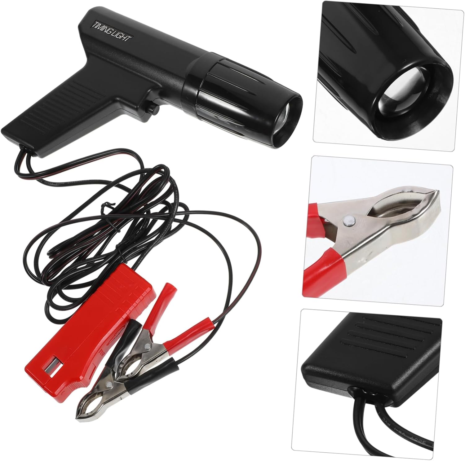 Alipis Inductive Engine Timing Light Strobe Lamp for Automotive and Motorcycle Overload Protection Ignition System Tester