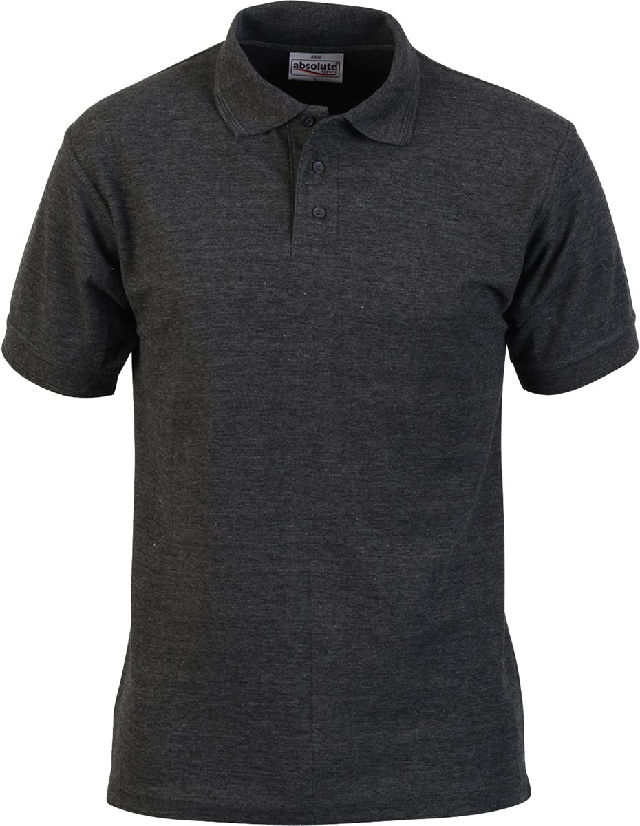 Absolute Apparel Men's Charcoal Precision Polo - 4XL