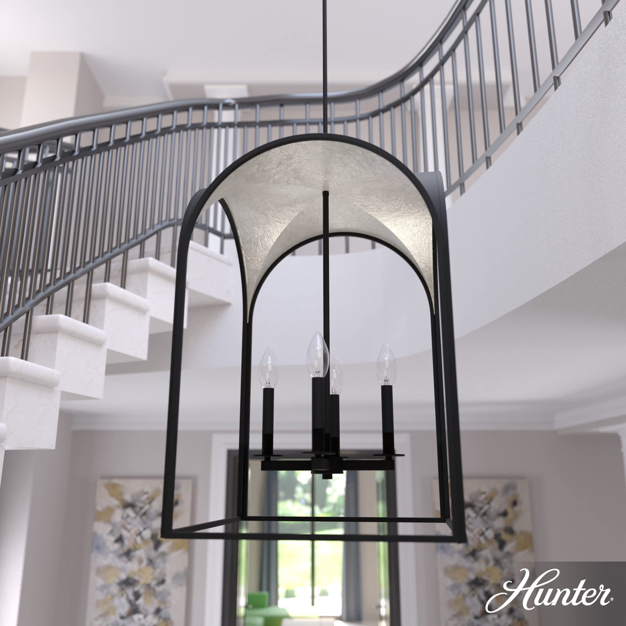 Hunter Fan Company 19734 Dukestown Pendant Light, Natural Iron