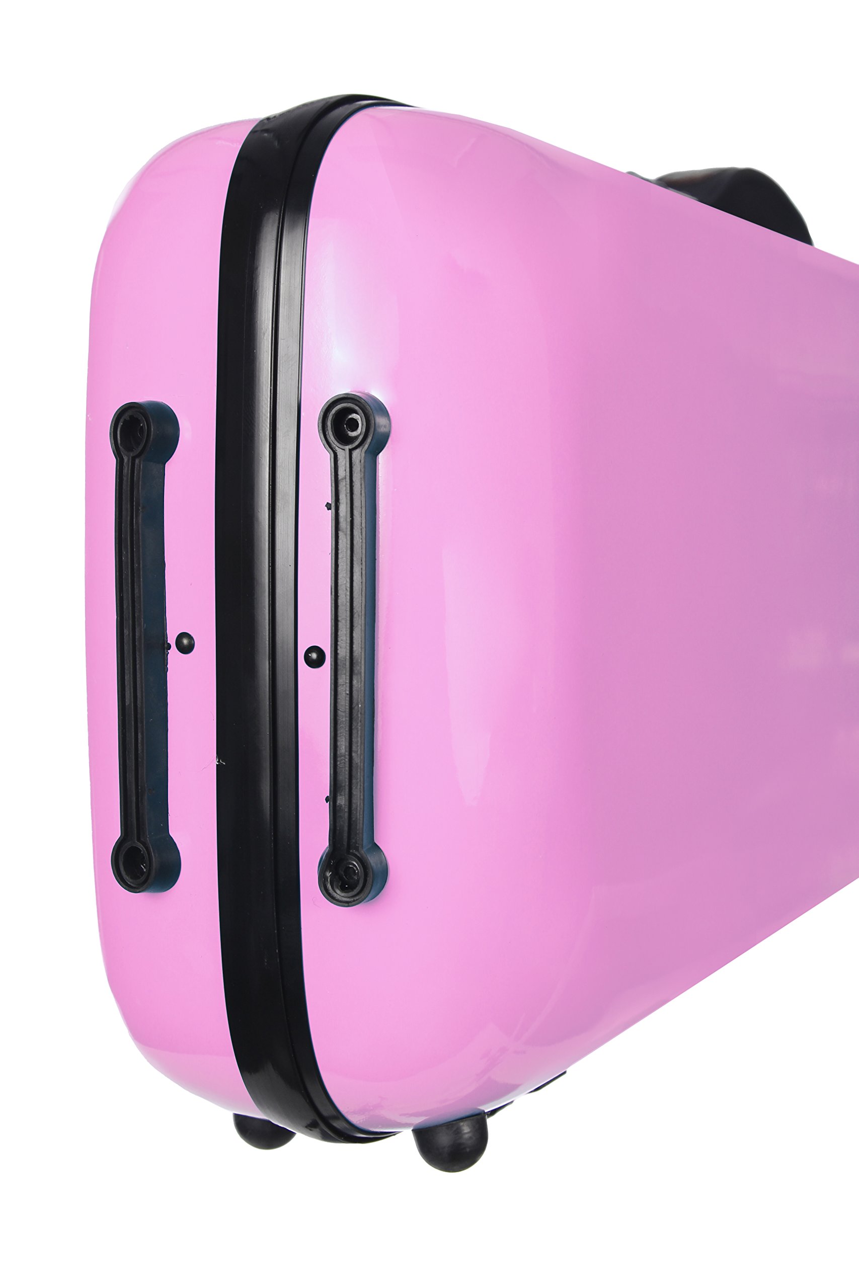 Geigenkoffer Fiberglass Safe Oblong 4/4 rosa M-Case + Musiktasche