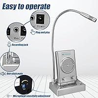 Vista 8 de Retekess TW102 - Altavoces de micrófono para ventana, sistema de intercomunicación de ventana, cable de 26.2 ft con altavoz externo fuerte, sistema