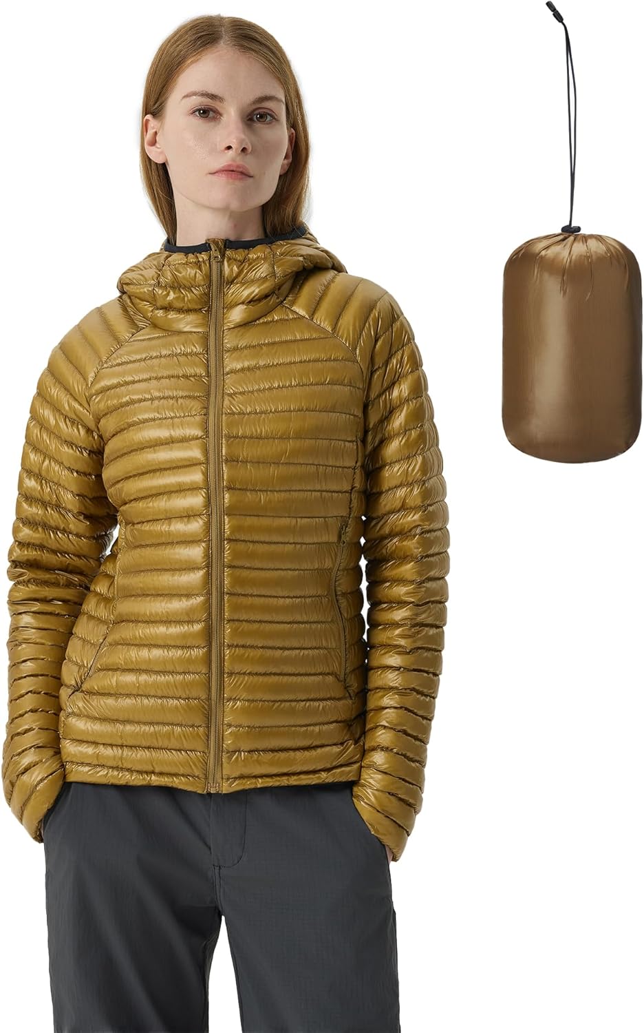 Fitouch Aurora Lite Women's Packable Goose Down Jacket | 700+ PF Puffer | Ultra-lightweight Base Layer | Hoody Coat