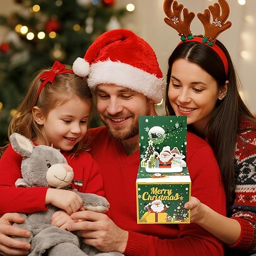 Vista 52 de Caja de dinero para regalo en efectivo, caja de regalo de Feliz Navidad, caja de regalo sorpresa, caja de dinero con soporte para dinero en efectivo