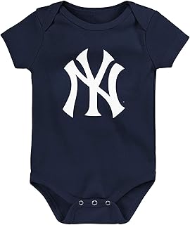 MLB Newborn & Infants 0-24 Months Official Primary Logo Creeper Bodysuit Romper