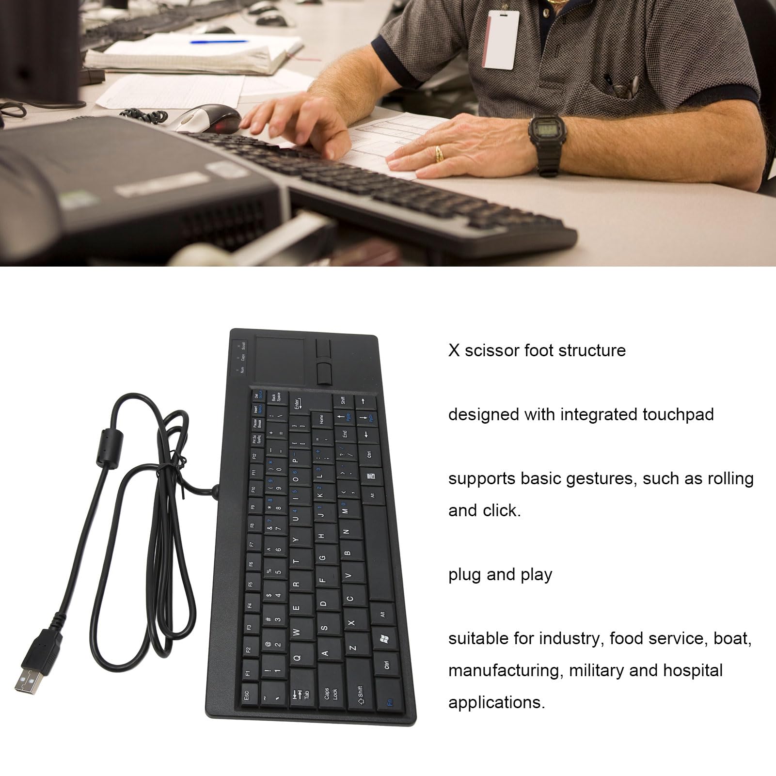 Müller Touch-M industrieel toetsenbord IN-KEY-desktop